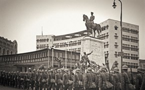 Ataturk's funeral rites in Ulus Square, Ankara, 1938. Yapı Kredi Historical Archive